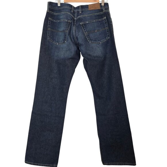 Y2K Tommy Hilfiger dark-wash straight-leg jeans European style 33/34 - Picture 8 of 13